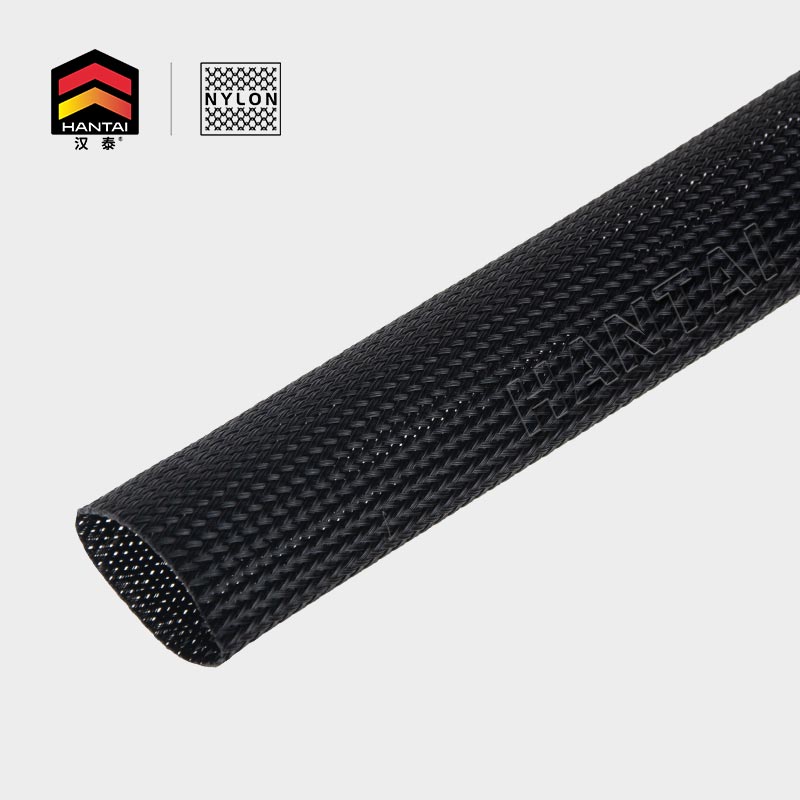 Expandable PET Braided Sleeve - Nylon / Textile Sleeve for high pressure  flexible hose against abrasion & burst