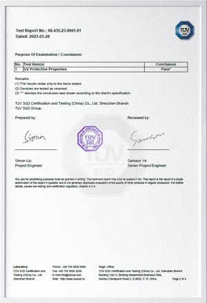 Hantai-nylonsleeve-UV-protection-certification